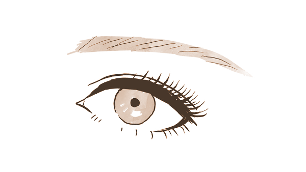 女性の目のイラスト